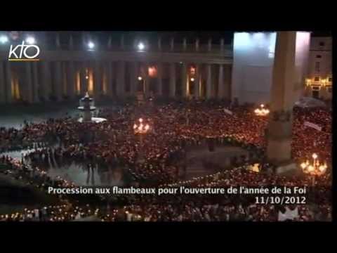 Procession aux Flambeaux pour l’Ouverture de l’Année de la Foi