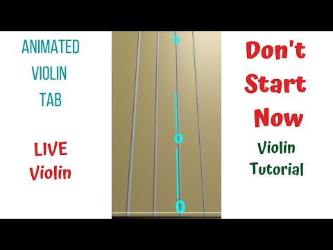 DON’T START NOW 🪩 by Dua Lipa | LIVE Violin Tutorial & Cover | ANIMATED Violin TAB ➜ Faster Tempo