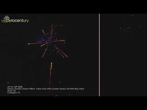 APF 4006   36SH GOLDEN STROBE WILLOW BLUE STARS   CE CATEGORY F3