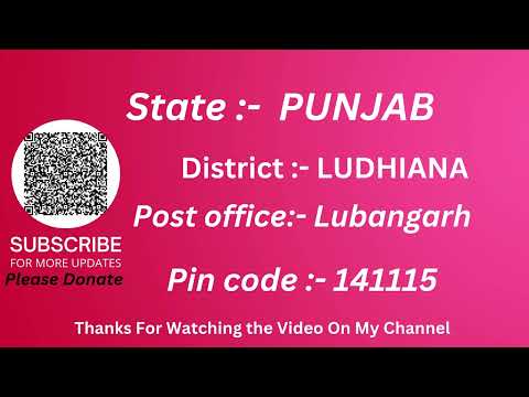 Punjab Ludhiana Lubangarh Ka pin code 141115 / Ludhiana Lubangarh ka post office