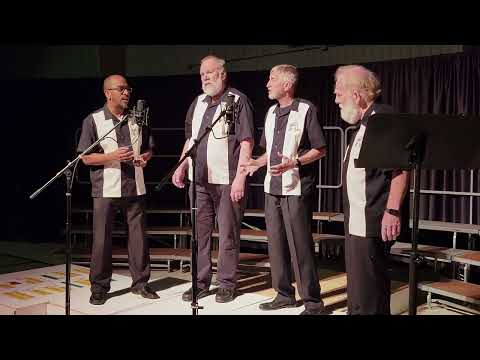 The Common Time Quartet singing ‘Lullabye’ at the Spirit of St. Louis Chorus Spring Show 2025 in De Soto, MO.