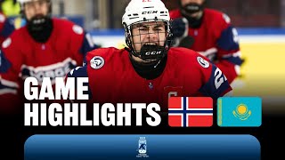 Хоккей Highlights: Norway vs Kazakhstan | 2024 #U18MensWorlds