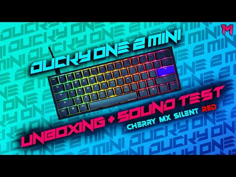 Ducky One 2 Mini Unboxing & Sound Test (Cherry MX Silent Red Switches)