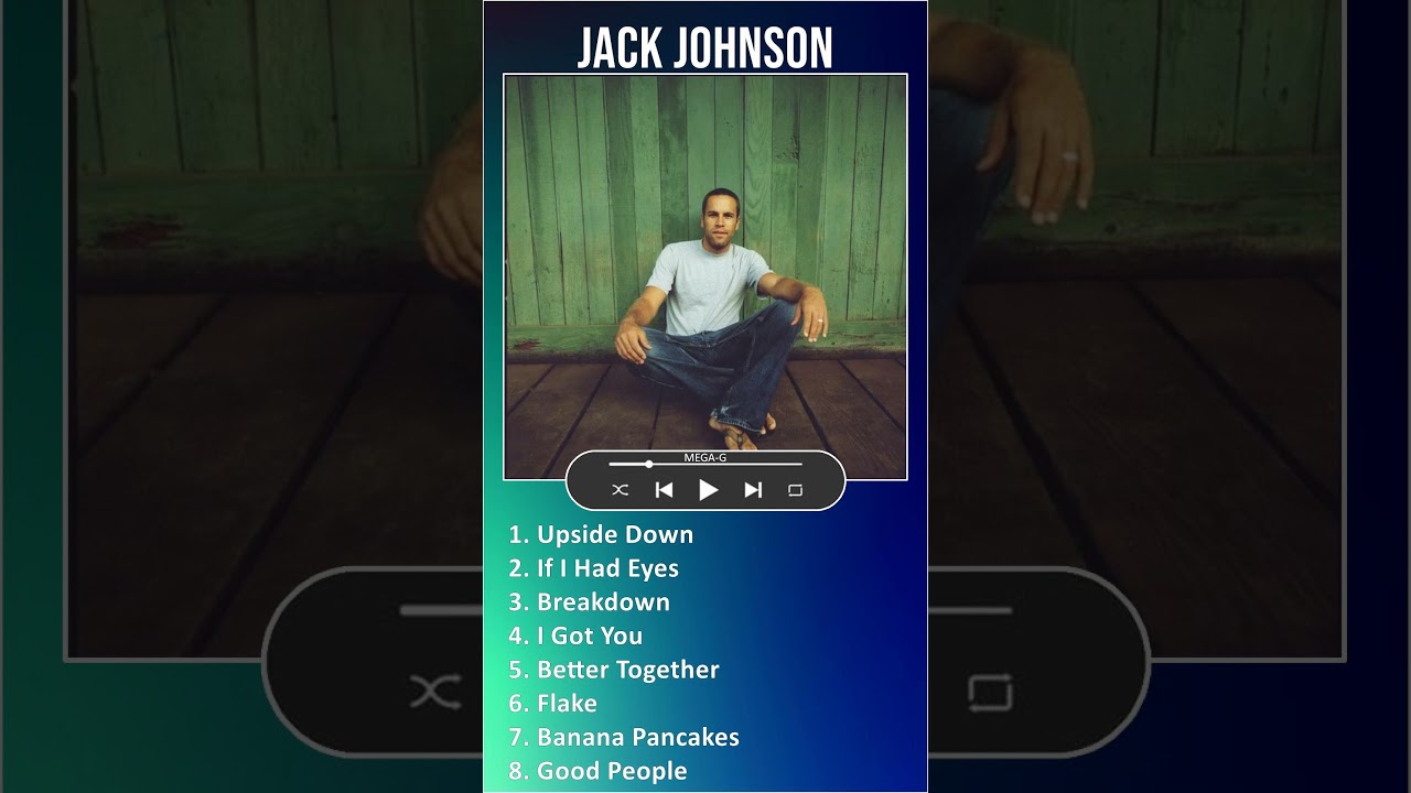 Jack Johnson MIX Best Songs #shorts ~ 1990s Music ~ Top Adult Alternative Pop Rock, Alternative