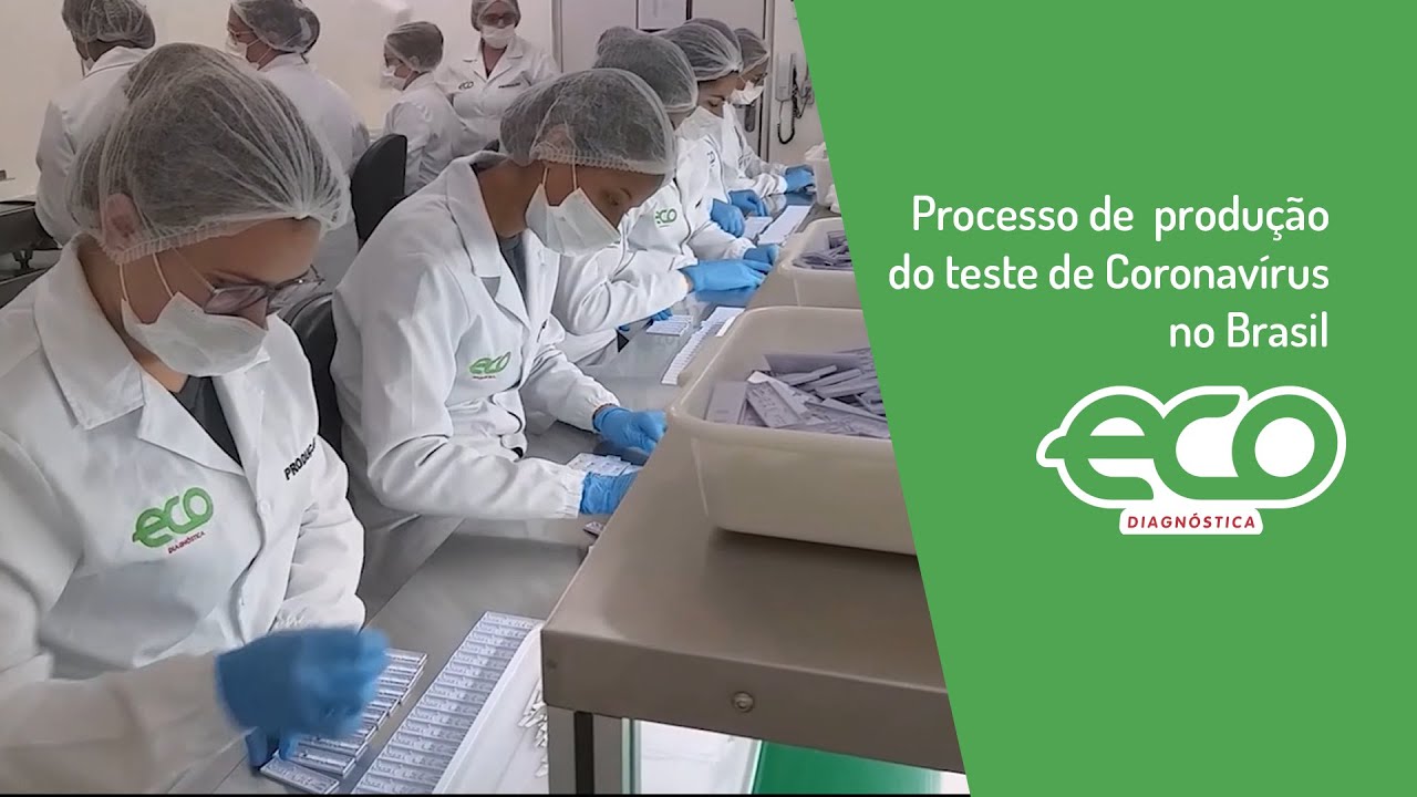Processo de produção do teste de Coronavírus no Brasil