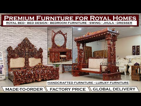 YT956 LUXURY BEDROOM FURNITURE | Amazing Royal King & Queen Bed | Sultan Bed,Maharaja Bed Modern Bed Video