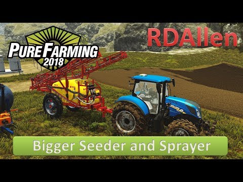 Pure Farming 2018 Montana E6 - Bigger Seeder and Sprayer