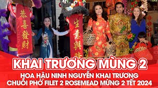 Hoa Hậu Ninh Nguyễn Tưng Bừng Khai Trương Chuỗi Phở Filet 2 Rosemead Mừng 2 Tết 2024