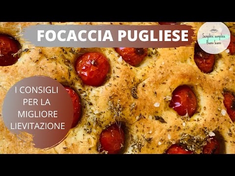 Ricetta Focaccia Pugliese con Farina tipo 1