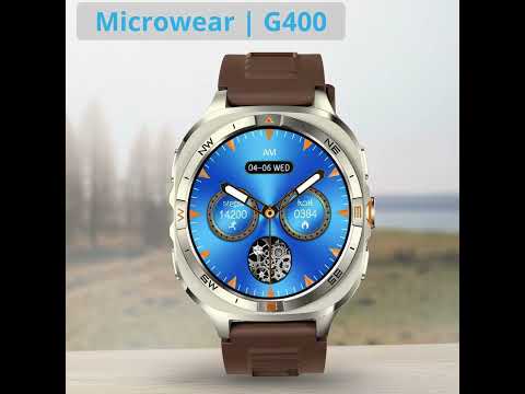 Smartwatch Microwear G400 - Black Silicone Smartwatch Microwear G400 - Black Silicone