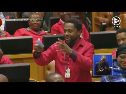 The moment EFF trolls Malusi Gigaba’s home affairs in parliament