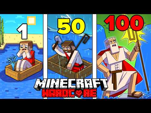 I Survived 100 DAYS as MOSES in HARDCORE Minecraft!