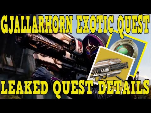 DESTINY 2 | HOW TO GET GJALLARHORN! - LEAKED EXOTIC QUEST DETAILS! - BUNGIE 30TH ANNIVERSARY PACK!!!