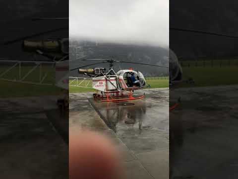 Last departure of the legendary Lama HB-ZVV of Heli-TV!