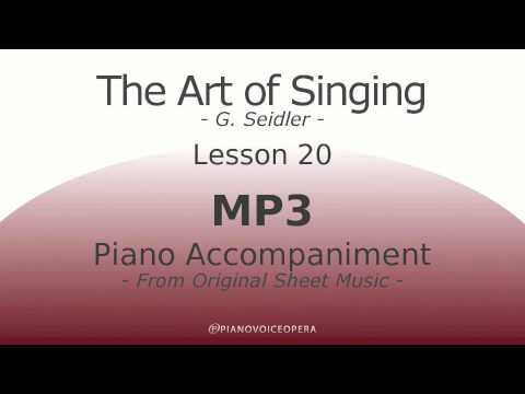 Seidler, The Art of Singing Piano Accompaniment Lesson 20