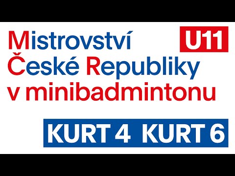 MČR MINIBADMINTONU U11 - SPORT VITALITY - 15/5/2022 - záběry z kurtů 4 a 6