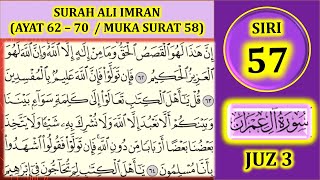 Download lagu MENGAJI AL-QURAN JUZ 3 : SURAH ALI 'IMRAN (AYAT 62-70 / MUKA SURAT 58) mp3 Download lagu MENGAJI AL-QURAN JUZ 3 : SURAH ALI 'IMRAN (AYAT 62-70 / MUKA SURAT 58) mp3