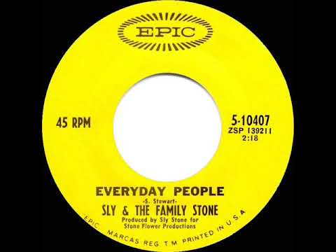 1969 HITS ARCHIVE: Everyday People - Sly & the Family Stone (a #1 record--mono 45)