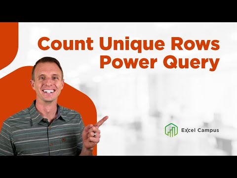 How to Count Unique Rows with Power Query