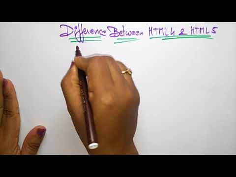 html4 and html5 difference | HTML | by bhanu priya