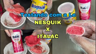 #TESTANDOCOMALE - NESQUIK X ITALAC DE MORANGO! TEM DIFERENÇA NO BRIGADEIRO?