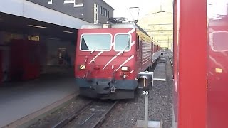 preview picture of video 'On the Matterhorn Gotthard Bahn from Andermatt to Oberalppass'