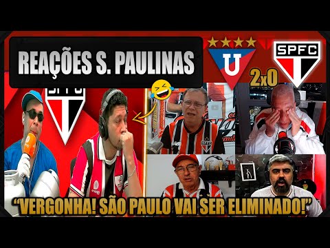 REAÇÕES dos SÃO PAULINOS - LDU 2x0 SÃO PAULO - LIBERTADORES 2025 - VAMOS RIR DO SPFC!
