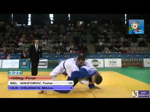 Judo 2014 European Open Men Prague: Nikiforov (BEL) - Cirjenics (HUN) [-100kg] final