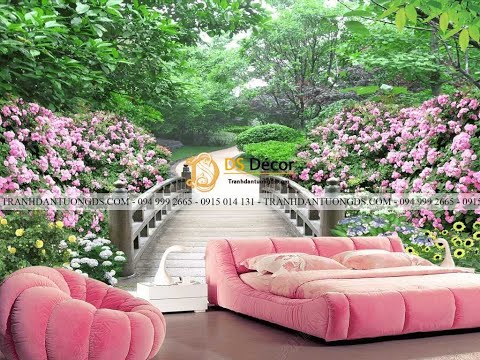 Clip tranh dán tường thực tế