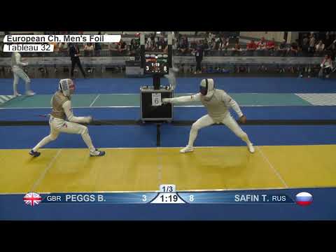 2019 741 T32 07 M F Individual Duesseldorf GER ZCH YELLOW SAFIN RUS vs PEGGS GBR