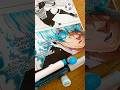 Coloring my Blue Lock manga 🥶 Hiori #art #shorts #manga #bluelock