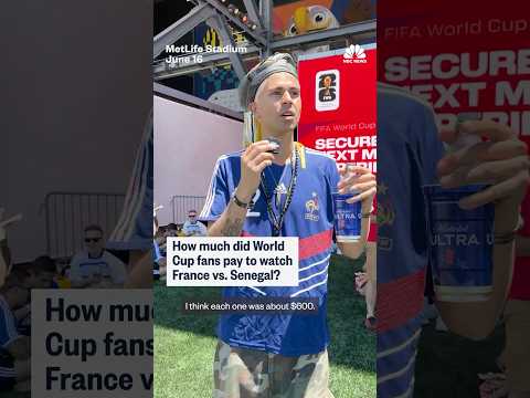 How much did World Cup fans pay to watch France vs. Senegal?