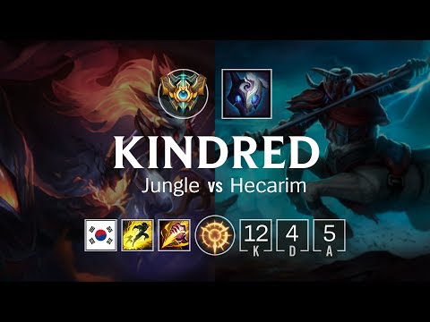 Kindred Jungle vs Hecarim - KR Challenger Patch 8.22
