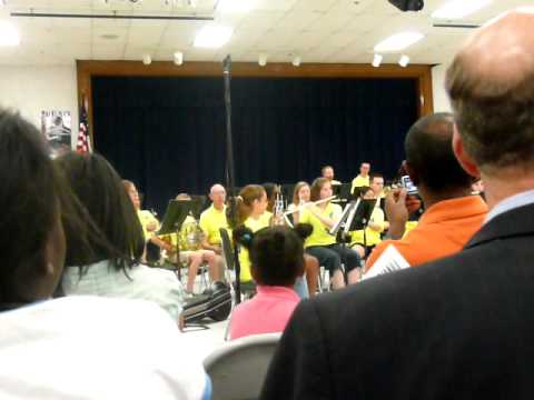 Nora's first band concert - Vandivere Fanfar