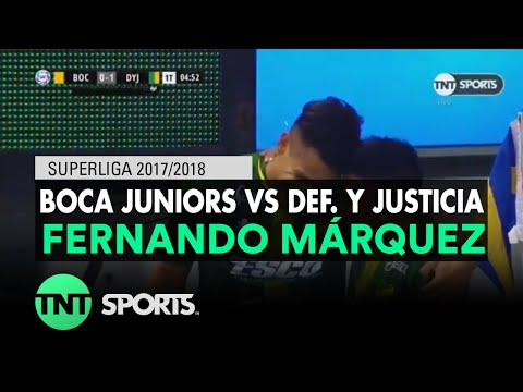 Fernando Márquez (0-1) Boca Juniors vs Def. y Justicia | Fecha 22 - Superliga Argentina 2017/2018
