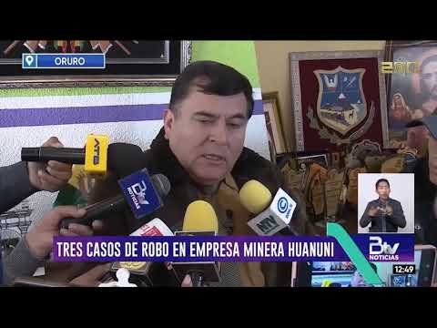 Empresa Minera Huanuni refuerza seguridad tras intentos de robo; hay nueve detenidos