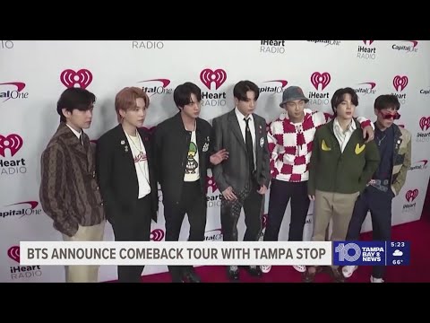 BTS returns from nearly 4-year hiatus with world tour coming to Tampa