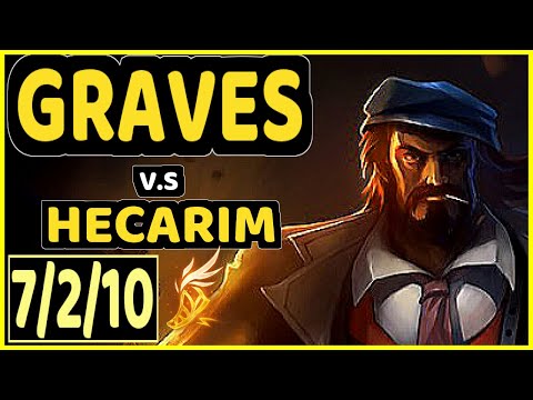 YAMPI (GRAVES) vs HECARIM - 7/2/10 KDA JUNGLE GAMEPLAY - BR Ranked GRANDMASTER