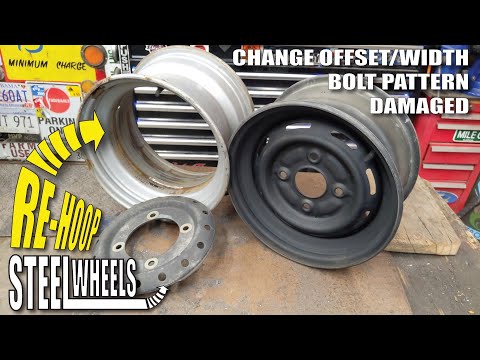 Rehoop STEEL wheels rims Change: Offset - Bolt Pattern - Width