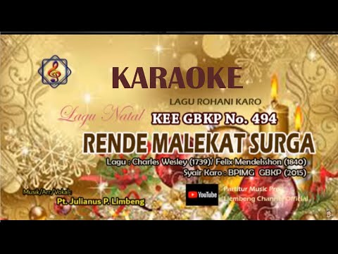 KARAOKE: Rende Malekat Surga - KEE GBKP No. 494