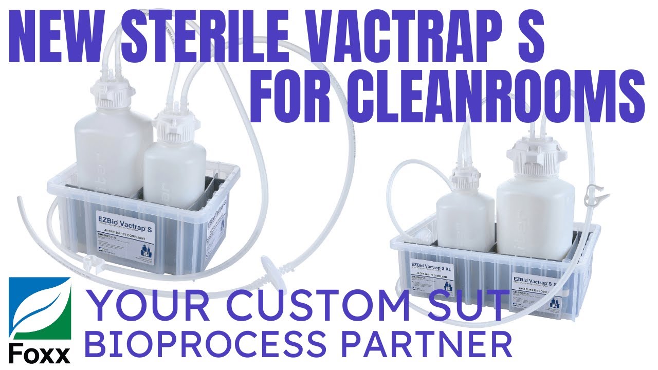 EZBio® Vactrap™ S Tubing Extension for Plastic Bottles, 10 ft., w/ 0.2µm Polytetrafluoroethylene (PTFE) Vent Filter, Sterile — video