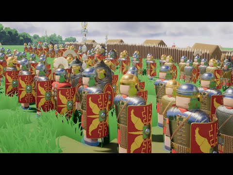 Huge Invasion Force in NEW Roman Battle Simulator! - Warlord: Britannia