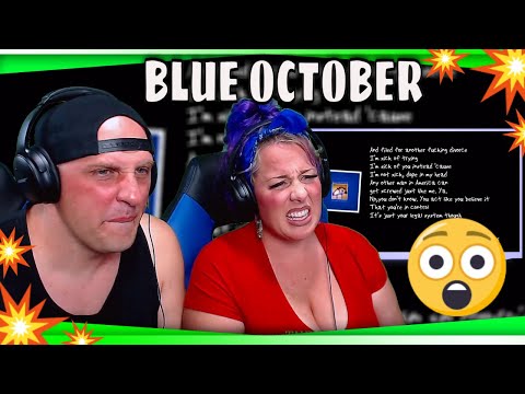Any man in america - BLUE OCTOBER (lyrics) THE WOLF HUNTERZ REACTIONS