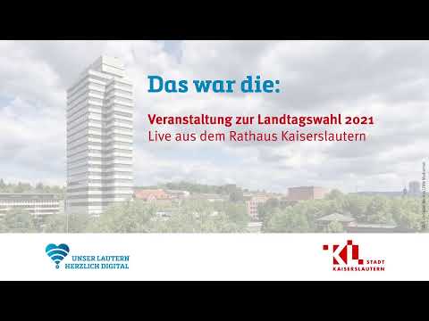 Online-Wahlabend zur Landtagswahl 2021