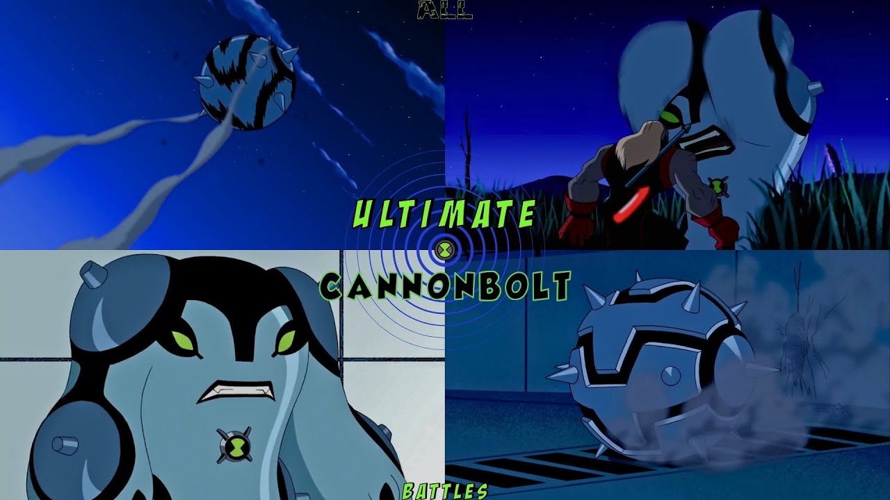Ultimate Cannonbolt Appearances - All Transformations / Battles (Ben 10: Ultimate Alien) (HD)