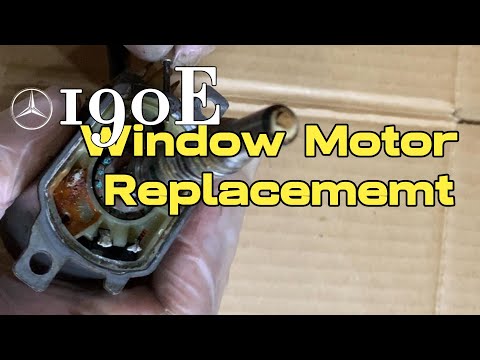 190E W201 W124 window motor repair ｜190E DIY must know!