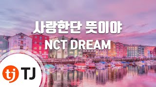 Download lagu [TJ노래방] 사랑한단뜻이야 - NCT DREAM / TJ Karaoke mp3