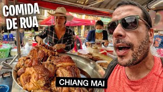 Provando 35 COMIDAS DE RUA em Chiang Mai na Tailândia 🇹🇭 [Documentário Completo]