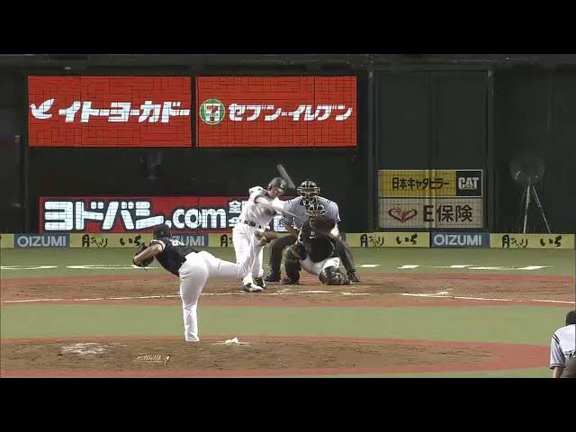 【8回裏】キャプテンの意地!! ライオンズ・栗山 1点差に詰め寄るタイムリー2ベース!! 2016/8/31 L-H