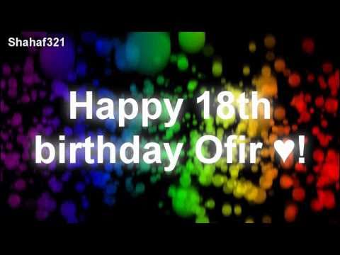 Happy Birthday Ofir ♥